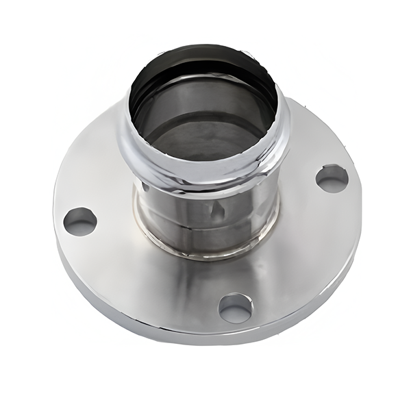 Double press-fit flange adapter