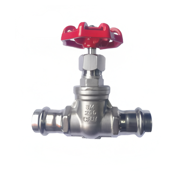Press-fit gate valve